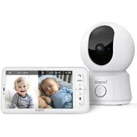 Arenti Video-Babyphone AINanny B2 Kit, 2-tlg., 12,7 cm (5) LCD-Bildschirm, Schwenk- & Neigefunktion, Auto-Tracking, IR-Nachtsicht, Zwei-Wege-Audio, Speicherung auf SD-Karte/Cloud