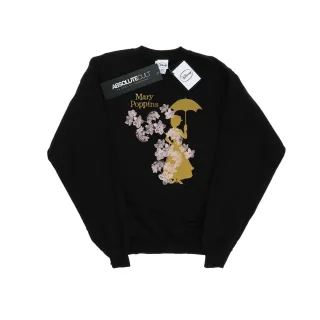 Disney - "Mary Poppins Floral Silhouette" Sweatshirt für Mädchen (Schwarz)