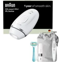 Braun IPL-Haarentferner Silk-expert PL1115 (Modell 2026) PL1000 (Modell 2025), Mini-Haarentfernungsgerät, kompakte Größe für unterwegs