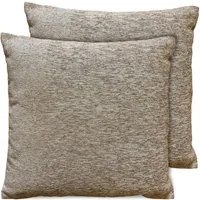 matches21 HOME & HOBBY Kissenbezüge 2er Set Kissenhüllen 45x45 cm beige meliert als weiche Dekokissen, (2 Stück), Zierkissen-Bezüge für Sofa-Kissen, Couch-Kissen