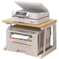 GarveeMore Schreibtisch 2-Tier Holz Desktop Drucker Stand Drucker Schreibtisch Organizer Regal