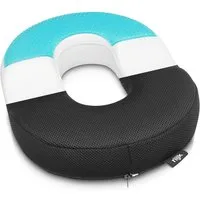 riijk Multi-Stützkissen Gel Sitzring, Donutkissen mit Spezialschaum, Gel Sitzkissen, Steißbeinkissen Ideal nach OP, Schwangerschaft & bei Hämorrhoiden, Ringkissen mit innovativer Gel-Schicht