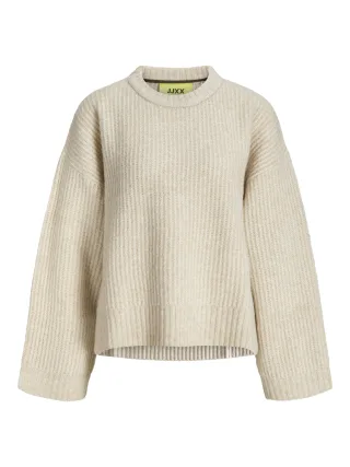 JJXX - JXSIGGA DIVERSE CREW NECK KNIT SN Fog - Gr. - M