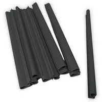 zaunzu Sichtschutzstreifen Klemmschiene OMEGA-Clip Anthrazit 20er Pack, (1x Set, 20-St., Omega-Clip Sichtschutzstreifen Halteclip), lange Haltbarkeit ohne Rostbildung