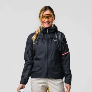 SALEWA - Vento Powertex 2.5 Layers Jacke Damen - Schwarz (Gr.34)