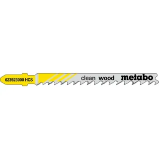 Metabo Stichsägeblätter clean wood 74 / 4,0-5,2 mm, progressiv mit Eintauchspitze HCS - 5 Stück - 623923000