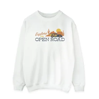 Disney - "Cars Explore The Open Road" Sweatshirt für Herren (Weiß)