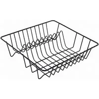 Testrut Geschirrständer Testrut Geschirrabtropfkorb, 35x9,5x34cm schwarz, Weihnachtliches Dekolicht