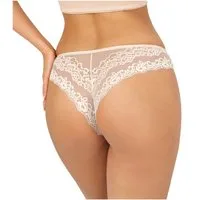 Donna Brasilslip 270 (2-St) Damen 2er Pack Brazilian Slips Unterhosen Spitze Baumwolle