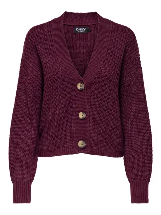 ONLY - ONLCAROL NICE L/S CARDIGAN KNT NOOS Cabernet - Gr. - L