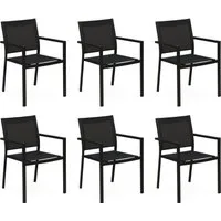 Gardissimo Gartenstuhl 6 mal Stapelstuhl Space (Spar-Set, 6 St), stapelbar wetterfest 110 kg Tragkraft