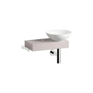 Laufen PICCOLO NOVO Waschplatz H561PN37081111 555x320x400 mm, Ablage links, mit einem Hahnloch, ohne Überlauf, Oyster Matt