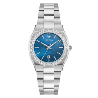 Bulova Surveyor Damenarmbanduhr Silber 96R246