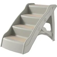 FIVMEN Haustiertreppe Hundetreppe 4 Stufen Faltbare Haustiertreppe mit Rutschfester Matte