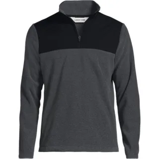 Anyweather Colorblock Fleece-Pullover mit Reißverschluss für Herren, Herren, size: regular, Grün, Polyester, by Lands' End