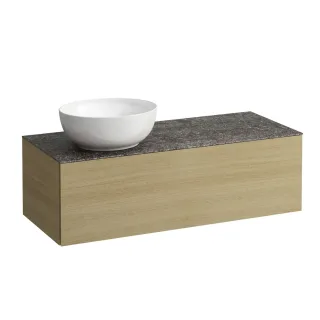 LAUFEN Waschtischunterschrank und Waschtischplatte ALESSI 500x1200x370  H4323120972501