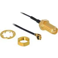MHF/U.FL Stecker > RP-SMA Buchse, Adapter 0,2 Meter