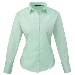 Premier - Bluse für Damen Langärmlig (Wasserblau)