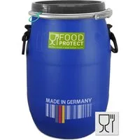 Plasteo Regentonne 30 Liter Deckelfass Lebensmittelecht FDA-zugelassen Kunststofffass, 30 l, FDA Zulassung