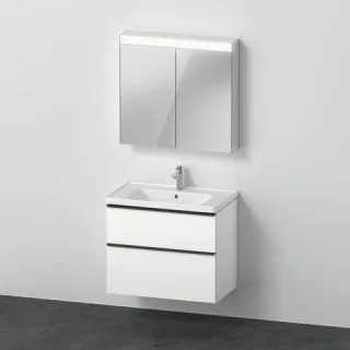 Duravit D-Neo Möbelwaschtisch mit Waschtischunterbau und Spiegelschrank 800x480x2000 mm - DE01160181 DE011601818