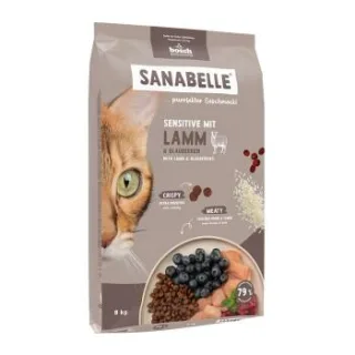 Sanabelle Trockenfutter Katze, Adult, Sensitive mit Lamm 2x8 kg