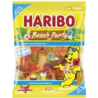 HARIBO Süßigkeit, Haribo Beach Party Fruchtgummi fruchtiger Geschmack Packung 175g