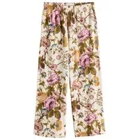 LAURA ASHLEY Loungepants Laura Ashley Gestreifte Loungehose mit weitem Bein (1-tlg)