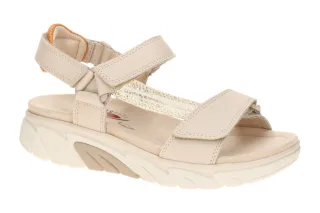 Gabor 86.833.54 ROLLINGSOFT Damen Sandale Beige Orange Keilabsatz
