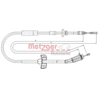 Metzger Handbremsseil hinten Volvo V70