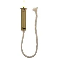 Countryfield LED-Kerze (1-tlg), Flaschenkorken Öllampen-Effekt gold 32cm Docht