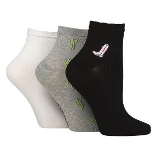 3er-Pack Damen Rippensocken mit Fransenrand - Weicher, stilvoller Alltagssitz