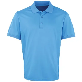 Premier Mens Coolchecker Pique Kurzarm-Polo T-Shirt (Saphir)