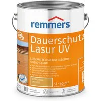 Remmers Holzschutzlasur Dauerschutz-Lasur UV ebenholz 5 Liter, farblos UV+, blockfest, wetterbeständig