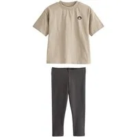 Next Shirt & Leggings Kurzarm-T-Shirt und Leggings im Set (2-tlg)