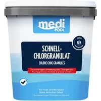 mediPOOL Poolpflege mediPOOL Schnell-Chlor Granulat 5 kg - Pool-Wasser