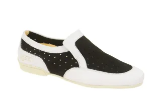 Eject 18331.002 Jano Herren Slipper Wei?/Schwarz Gummisohle heraushnehmbares ...