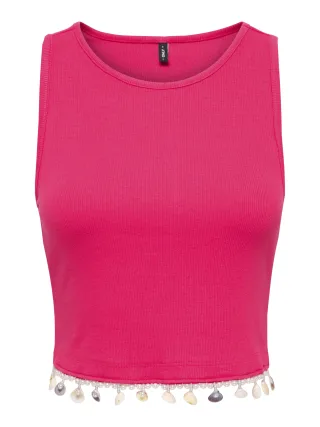 ONLY - ONLSHELLY S/L TOP JRS Raspberry - Gr. - S