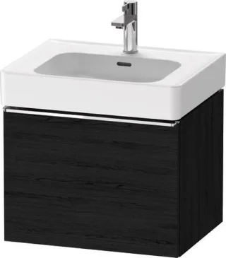 Duravit D-Neo Waschtischunterbau wandhängend Eiche Schwarz Matt 584x452x440 mm - DE4276010160000 DE4276010160000