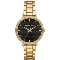 MICHAEL KORS Quarzuhr PYPER MK4916, Armbanduhr, Damenuhr, Edelstahlarmband, analog, Glassteine