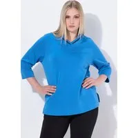 Ulla Popken Sweatshirt Sweatshirt Stehkragen Classic Zierkette Langarm