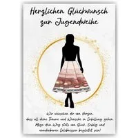 Tigerlino Poster Geldgeschenk Jugendweihe Geschenkidee Mädchen