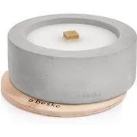beske Outdoorkerze Betonfeuer® - Taal mit Dauerdocht Kerzenfresser Tischfeuer (24cm), Wachsrecycling mit besonderem Ambiente und nachhaltigem Dauerdocht