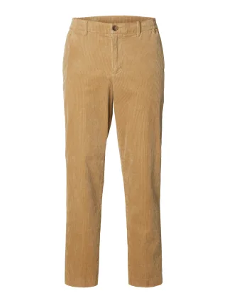 selected men - SLM190-REG TAPE LEROY KRIS CORD PNT NOOS Braun - Gr. - S