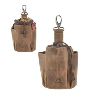 Futterbeutel Hund Leckerlibeutel Hundetraining Vintage mit Zugband und Karabiner zum Anhängen | Greenburry 1604-25
