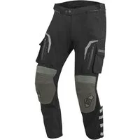Bogotto Motorradhose Explorer-Z wasserdichte Motorrad Leder-/Textilhose Knieprotektoren enthalten,wasserdicht