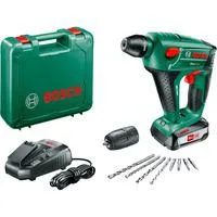 Akku-Bohrhammer Uneo Maxx, 18Volt grün/schwarz, Li-Ion-Akku 2,5Ah, im Koffer, POWER FOR ALL ALLIANCE