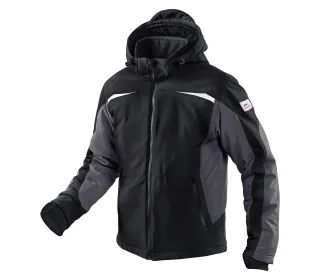 KÜBLER Winter Softshell Jacke schwarz/kornblumenblau 5XL - 1041 7322-9946-5XL