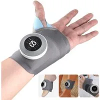 i@home Handgelenkstütze (19 Intensitäten, 3 Wärmestufen, kabellos & portabel, 1-tlg., mit Heizung & Stützfunktion), EMS Handgelenk-Massagegerät gegen Handgelenkschmerzen