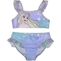 United Labels® Bustier-Bikini Disney Die Eiskönigin Bikini mit Rüschen Elsa Frozen Zweiteiler