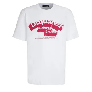 Dsquared2 T-shirt Mit Beflocktem Logo, Weiß
